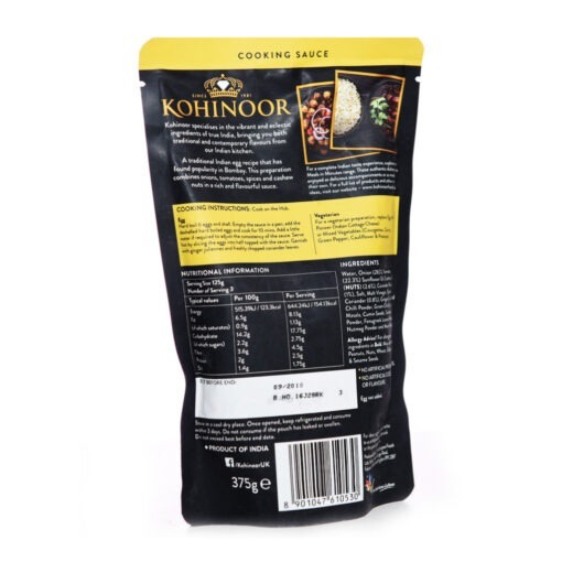 kohinoor bombay egg curry sauce – 375g