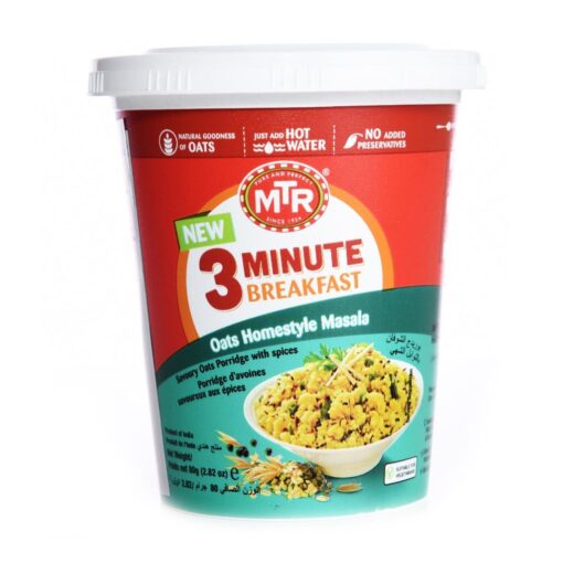 mtr foods breakfast oats masala – 80g