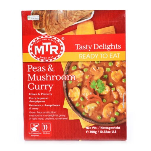 mtr foods rte peas & mushroom curry – 300g